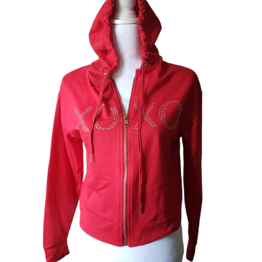 XOXO women's hoodie sweater